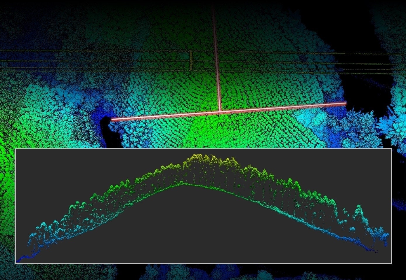 Sistema di mappatura 3D aerea con drone e sensore LiDAR