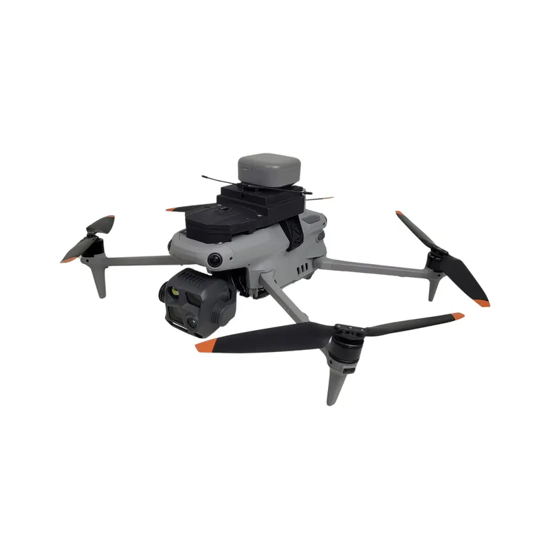 Terminator di volo FTS installato su DJI Matrice 4E con paracadute integrato