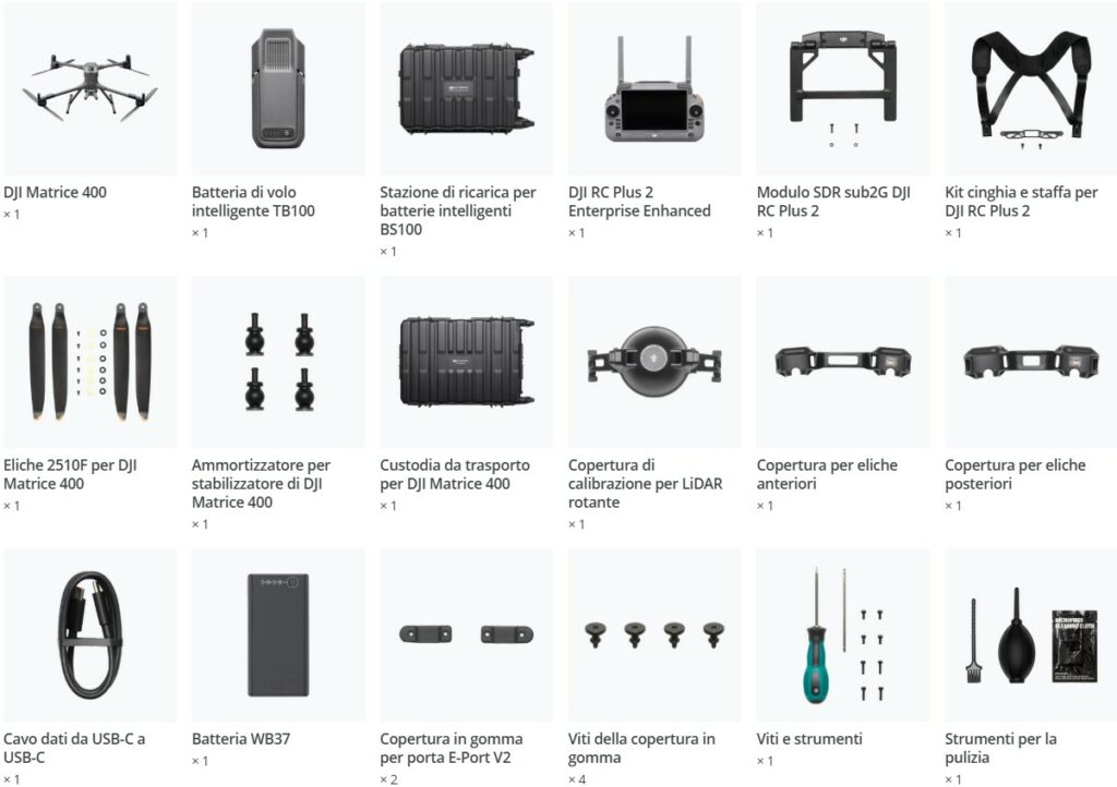 Contenuto confezione DJI Matrice 400